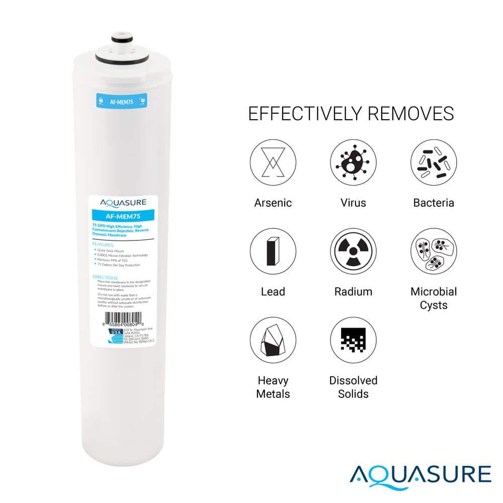 Aquasure Premier 4-Stage 75 GPD Filter Replacement Cartridge Set