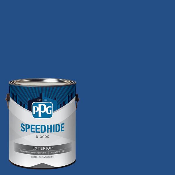 1 gal. PPG1161-7 Brilliant Blue Satin Exterior Paint
