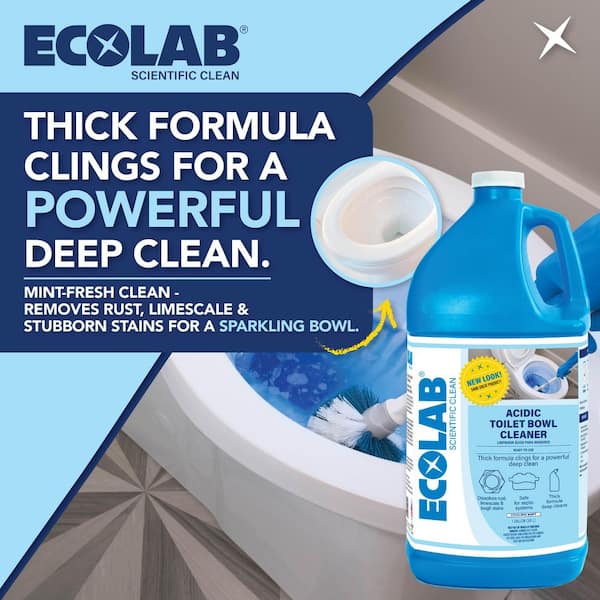 1 Gal. Acidic Toilet Bowl Cleaner and Limescale Remover for Bathroom Toilets and Urinals (4-Pack)