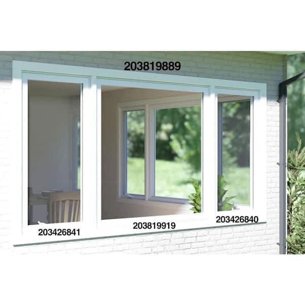 TAFCO WINDOWS 119.25 in. x 60 in. White Double-Pane Insulated