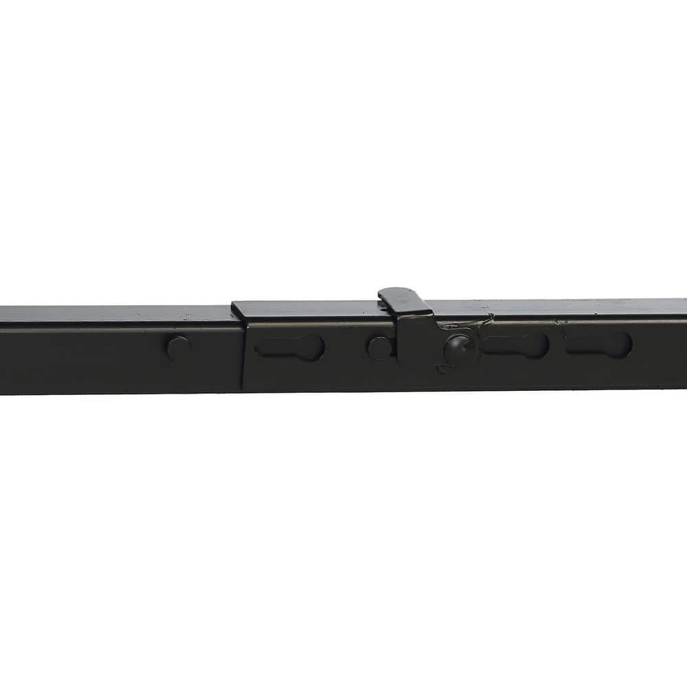 King Black Metal Frame Box-Spring Bed Base