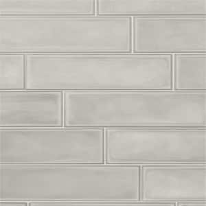 Stacy Garcia Olimar Grigio 3.93 in. x 15.74 in. Matte Porcelain Wall Tile (7.74 sq. ft./Case)