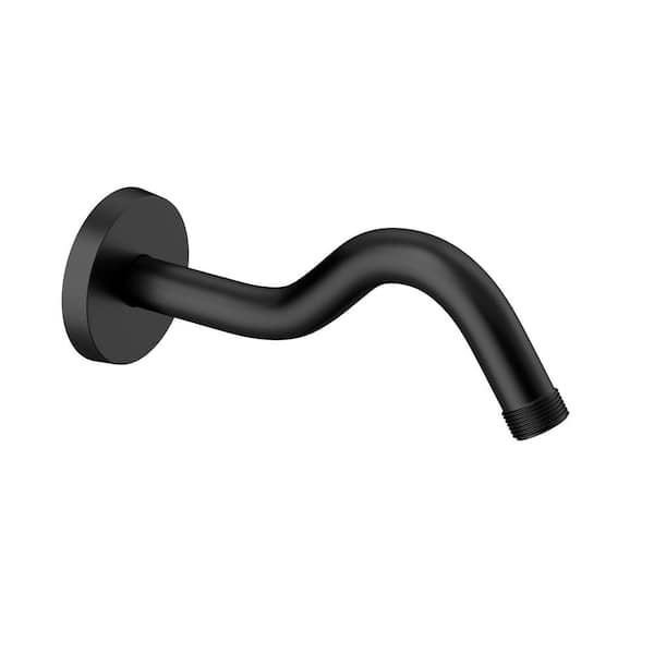 8 in. Standard Shower Arm in Matte Black