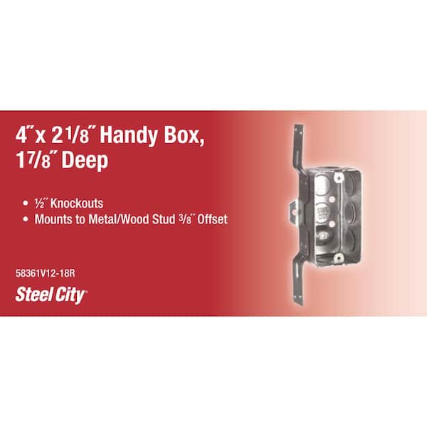 Steel City 4 in. Steel Utility Box 58361V12-18R - The Home Depot