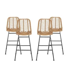 Sawtelle Outdoor Wicker 29 Inch Barstools (Set of 4)