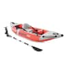 Intex 68303ep Excursion Pro K1 Single Person Inflatable Vinyl Fishing Kayak  Set With Aluminum Oar And High Output Pump - Red : Target