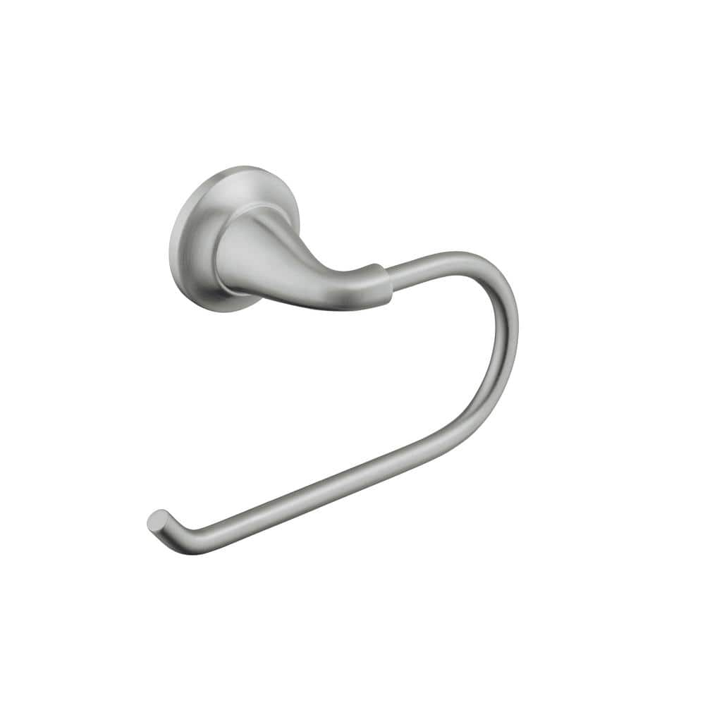 Glacier Bay Constructor Single Post Toilet Paper Holder in Brushed