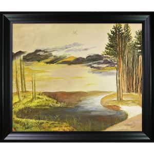 Pond in the Woods by Albrecht Durer Black Matte Framed Nature Oil Painting Art Print 25 in. x 29 in.