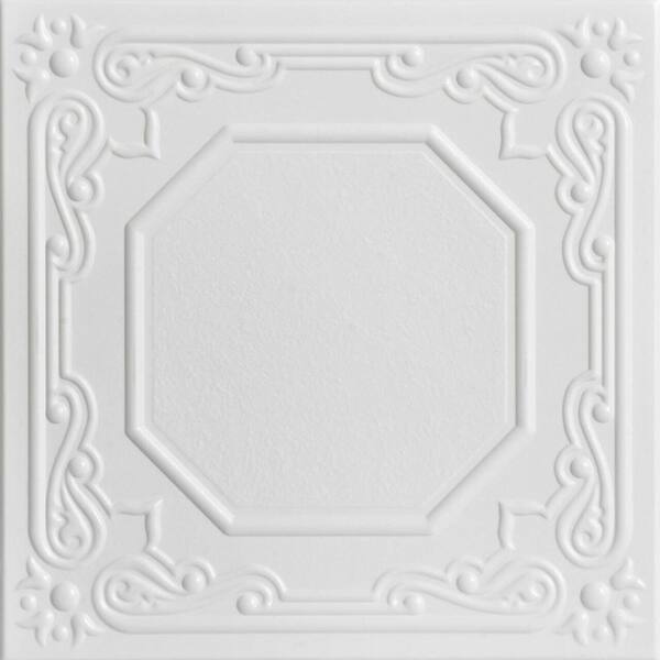 A La Maison Ceilings Topkapi Palace White Heron 1.6 ft. x 1.6 ft ...