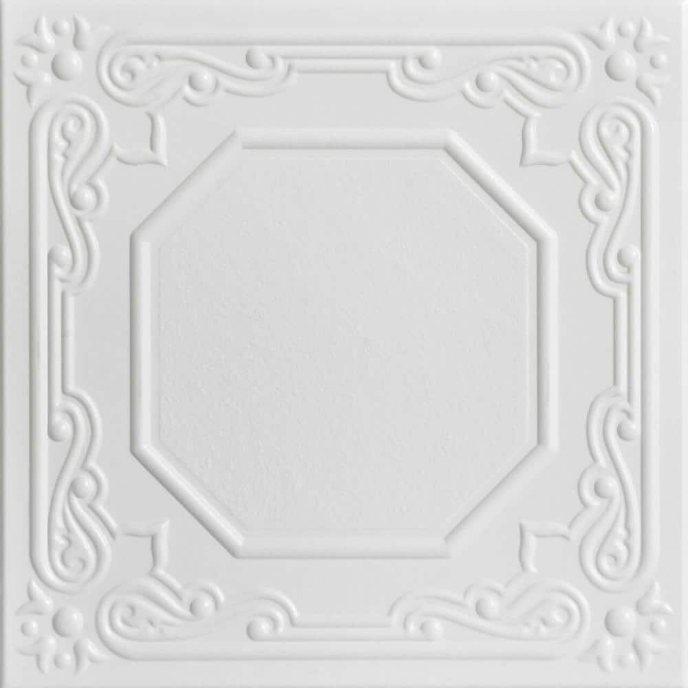 A La Maison Ceilings Topkapi Palace White Heron 1.6 ft. x 1.6 ft ...