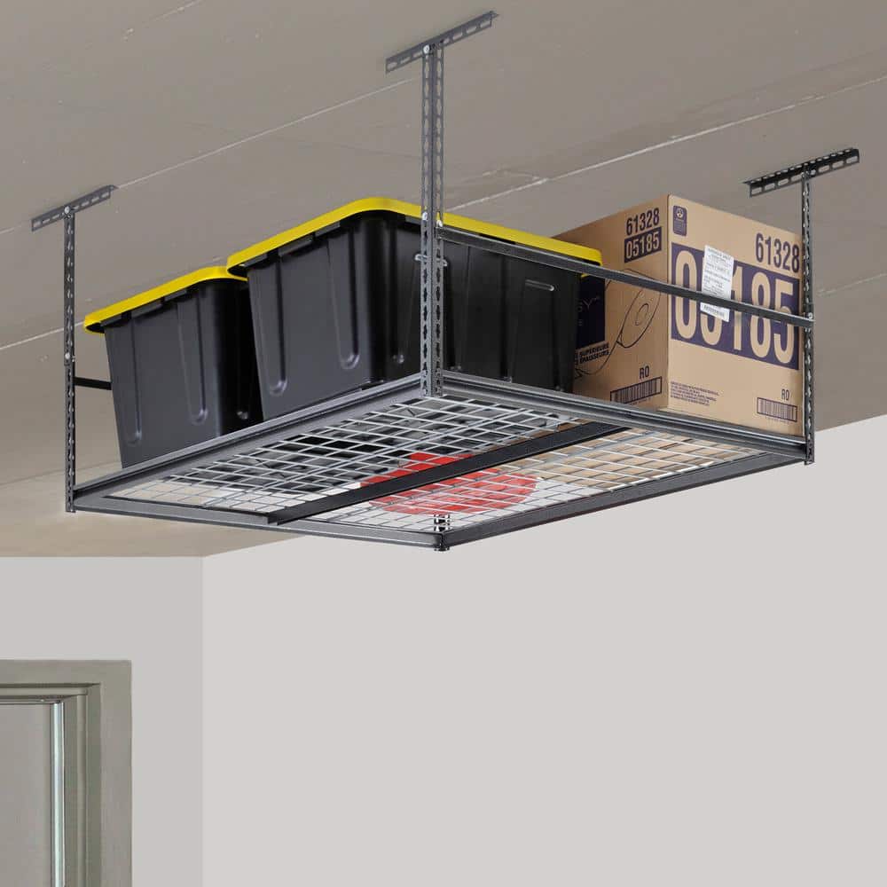 Koova Overhead Bin Rack for Three Bins Overhead Garage Storage Rack