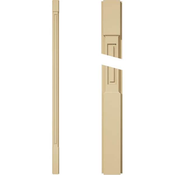 Ekena Millwork 2 in. D x 4 in. W x 102 in. L Primed Polyurethane Pilaster 1- Pack