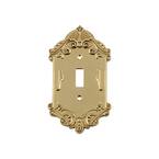 Brass 1-Gang Toggle Wall Plate (1-Pack)