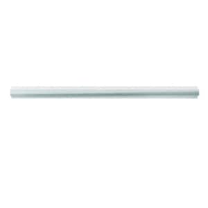 Grandis 0.8 in. x 12 in. Light Gray Marble Polished Pencil Liner Tile Trim (0.667 sq. ft./case) (10-pack)