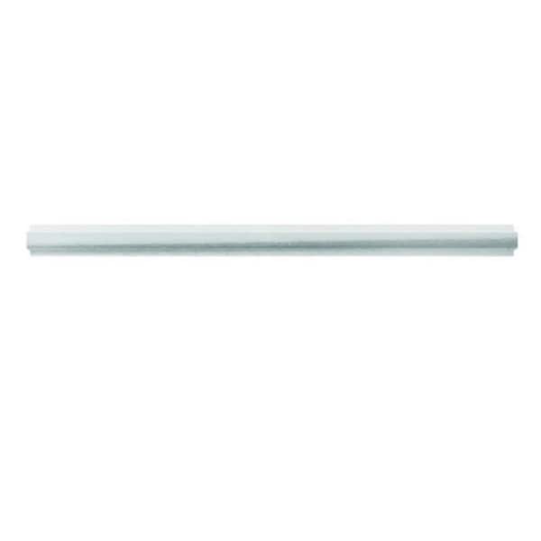 Apollo Tile Grandis 0.8 in. x 12 in. Light Gray Marble Polished Pencil Liner Tile Trim (0.667 sq. ft./case) (10-pack)