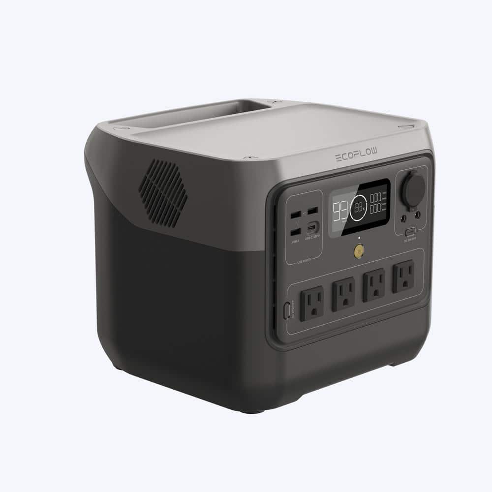 EcoFlow 800W Output/1600W Peak Push-Button Start Battery Generator 