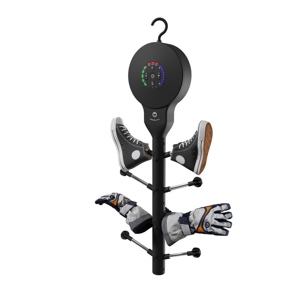 Black Ionic Shoe and Glove Dryer with Ceramic Heating Element