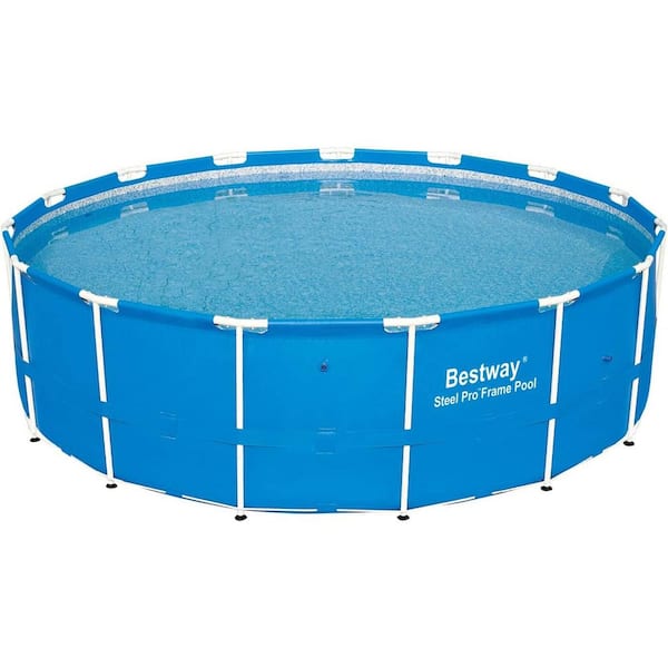 Steel 15 ft. x 48 in. Circular Above Ground Soft Sided Swimming Pool