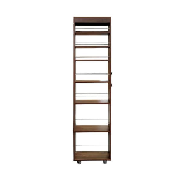 Sudzendf Walnut Wood 7 Tier Multi-Functional Pantry Organizer