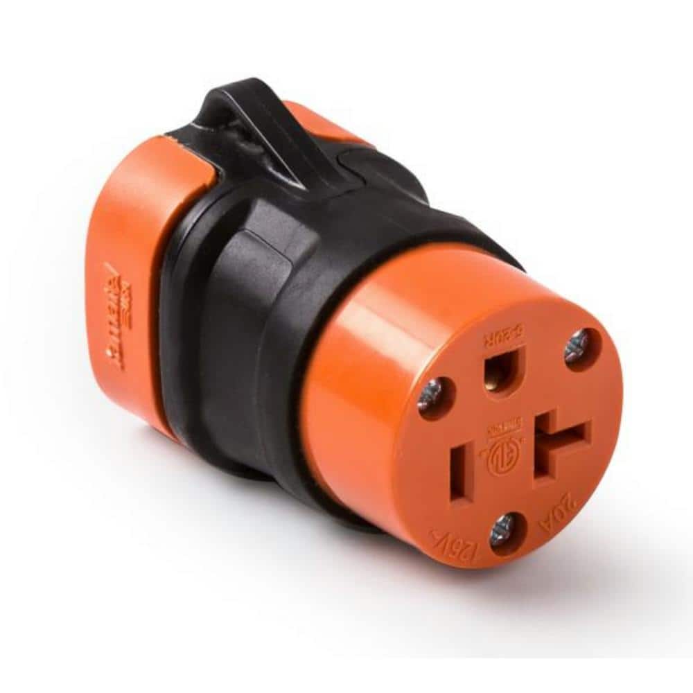20 Amp 125-Volt Bi-Polar NEMA Connector Heavy-Duty Rubber Grip price history on PriceWatchPro