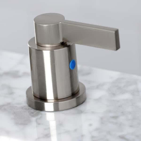 NuvoFusion 8 in. Widespread 2-Handle Bathroom Faucet in Brushed Nickel