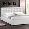 Baxton Studio Madison Transitional White Faux Leather Upholstered