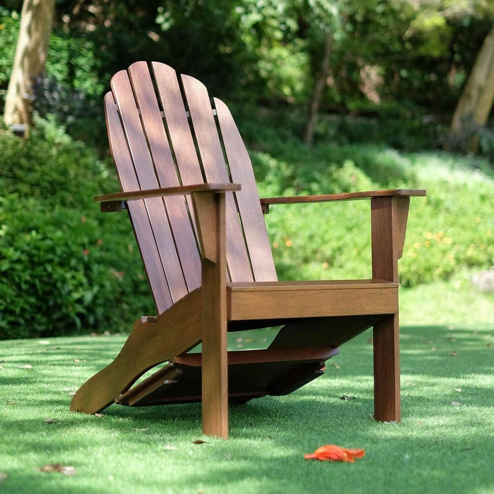 Cambridge Casual Juni Mahogany Wood Natural Brown Adirondack Chair