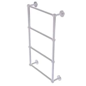 Prestige Skyline Collection 4-Tier 24 in. Ladder Towel Bar with Groovy Detail in Polished Chrome