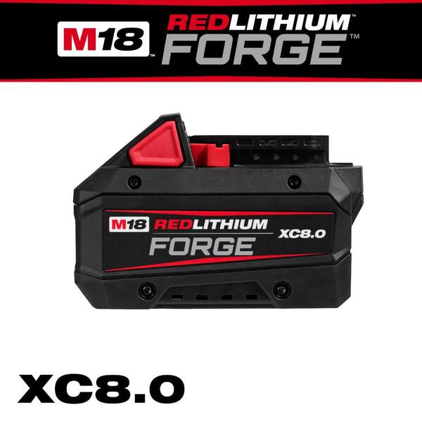 Milwaukee M18 18V Lithium-Ion REDLITHIUM FORGE XC 8.0 Ah Battery  