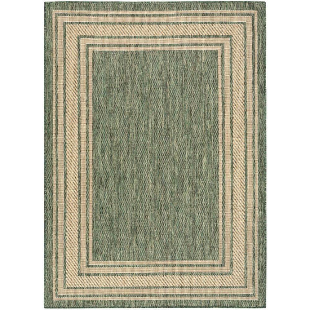 Horizon Green 5 ft. x 7 ft. Indoor/Outdoor Bordered Contemporary Area Rug price history on PriceWatchPro
