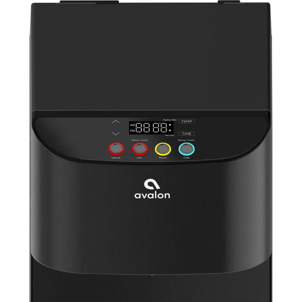 Avalon Black Stainless Steel Bottleless Water Cooler with Digital Display