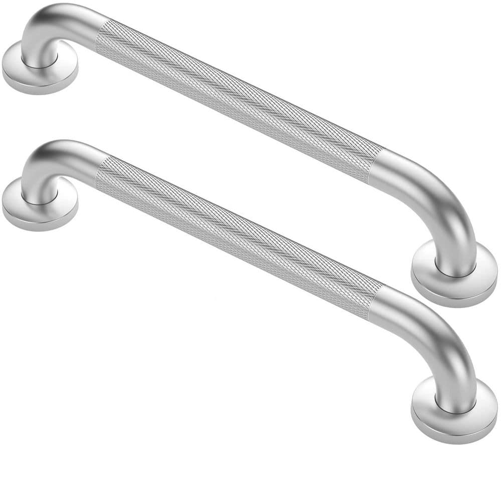 18 in Stainless Steel Grab Bars for Bathtubs and Showers, Silver Shower Handles, 2 Pack price history on PriceWatchPro
