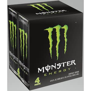 Monster Energy Drink, Green Original, 16 fl. oz., 4 Pack