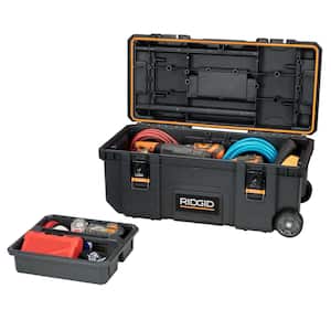 Pro Gear System Gen 2.0 Mobile Job 28 in Durable  Rolling Tool Box With Telescopic Handle
