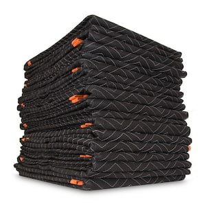 72 in. x 80 in. Heavy-Duty Padded Moving Blankets (12-Pack)