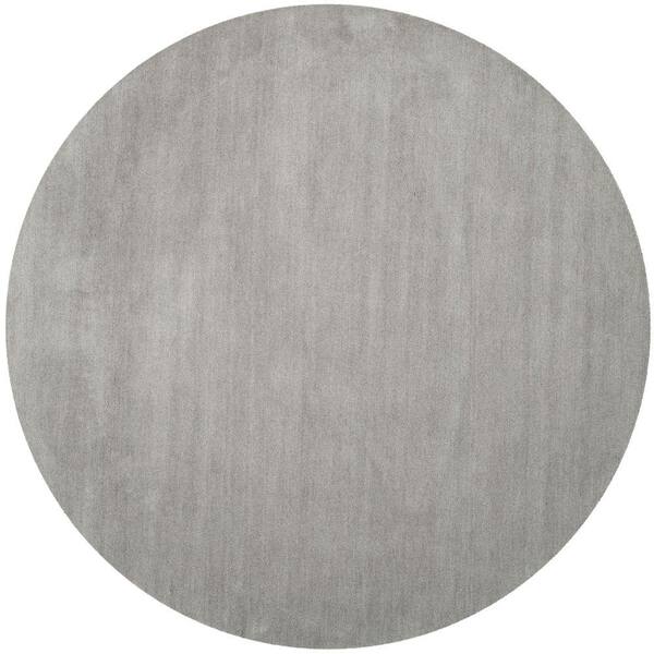 Safavieh Himalaya Grey 8 Ft X Round Solid Area Rug Him610k 8r The Home Depot Safavieh Himalaya Grey 8 Ft X, 8 Foot Round Wool Area Rugs