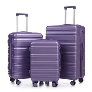 Karl home Nested Hardside Luggage Set in Purple, 3-Piece - TSA