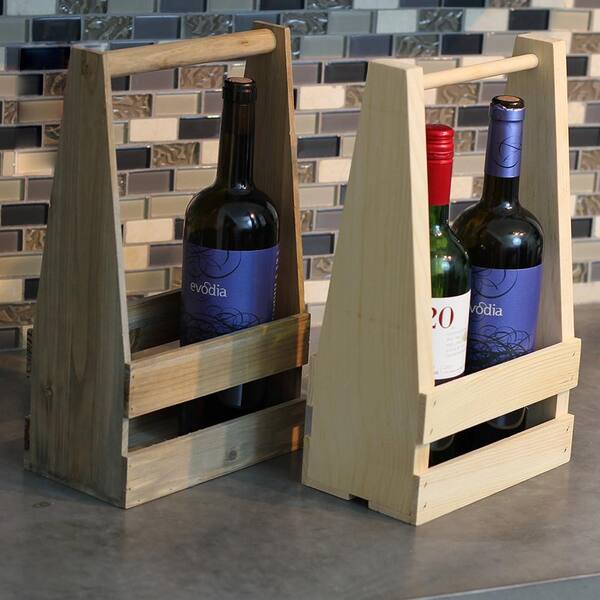 unfinished wood wine box
