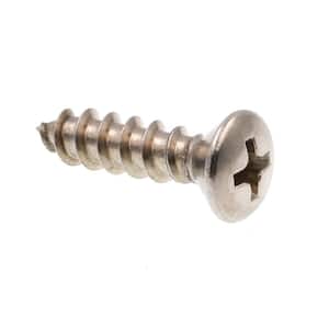 #10 x 3/4 in. Grade 18-8 Stainless Steel Phillips Drive Oval Head Self-Tapping Sheet Metal Screws (100-Pack)
