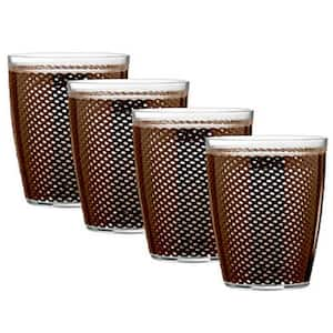 Fishnet 14 oz. Chocolate Insulated Drinkware (Set of 4)