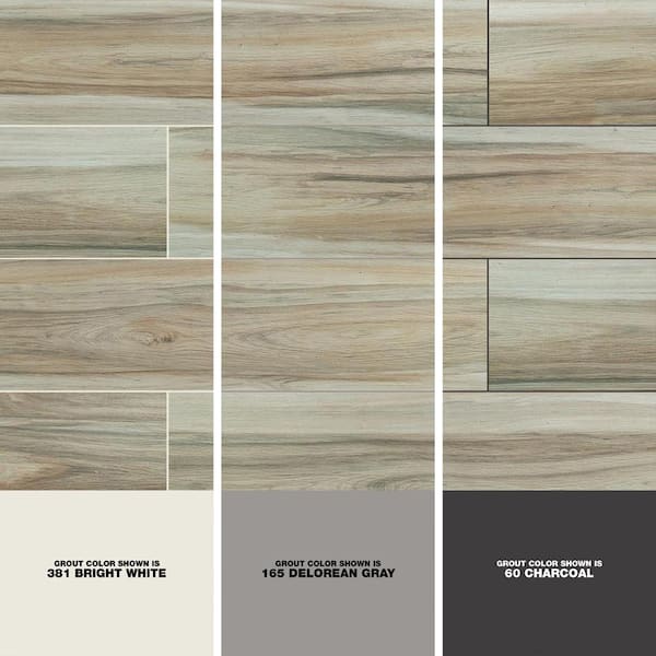 Matte Ceramic Floor And Wall Tile, Wood Tile Grout Color