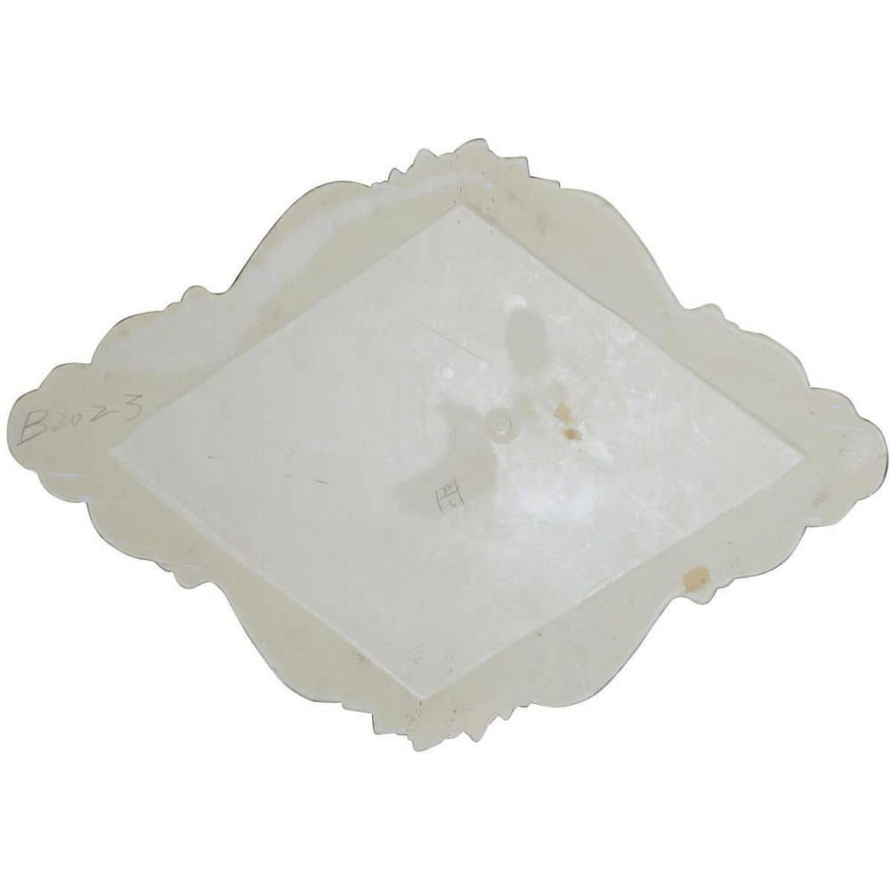 Primed White Polyurethane Piedmont Ceiling Medallion, 37" x 26"