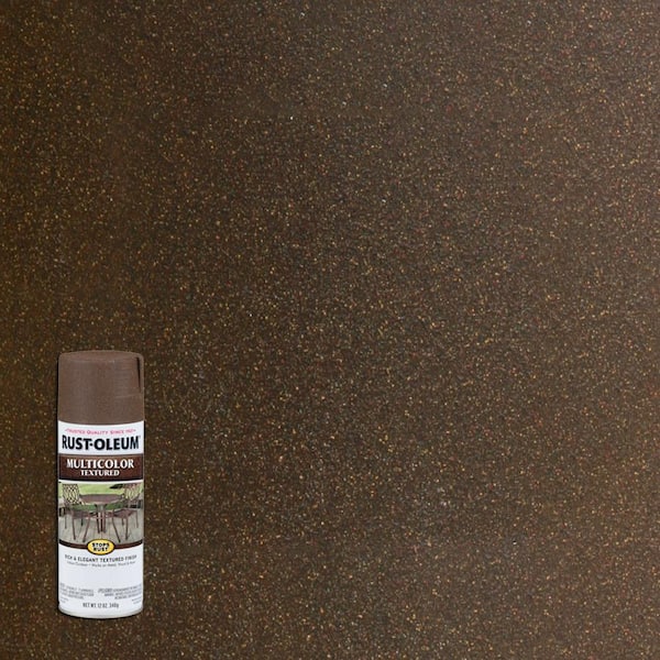 Rust-Oleum Stops Rust 12 oz. Multi Color Textured Autumn Brown Protective Spray Paint