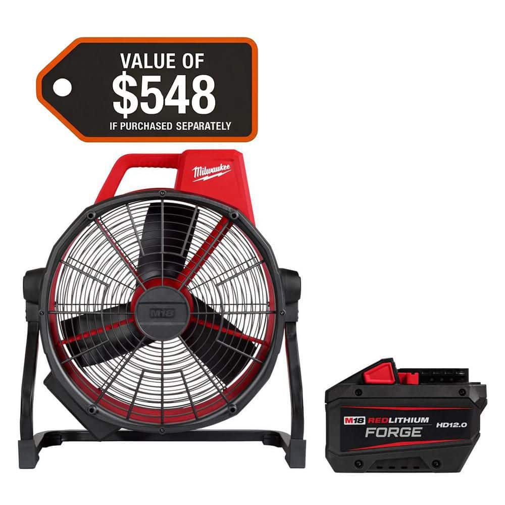 M18 Brushless Cordless Hybrid 18 in. Variable Speed Fan with (1) FORGE 12.0Ah Battery price history on PriceWatchPro