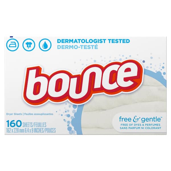 Bounce Free and Gentle Unscented Dryer Sheets (160-Count)