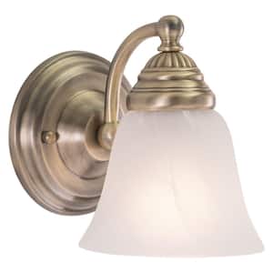 Standford 5.25 in. W 1-Light Brass Bathroom Wall Vanity Light Fixture