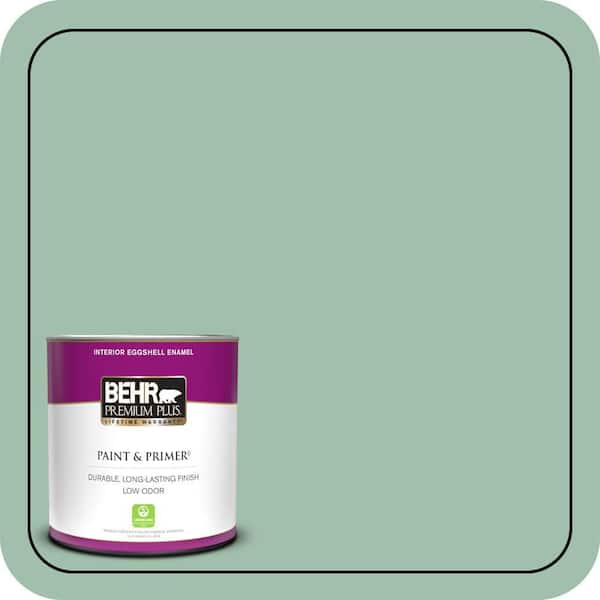 BEHR PREMIUM PLUS 1 qt. #MQ6-13 Spring Reflection Eggshell Enamel Low Odor Interior Paint & Primer