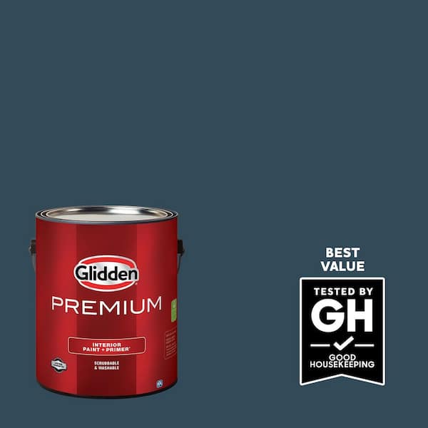 Glidden Premium 1 gal. Sailor's Coat PPG1153-7 Semi-Gloss Interior Latex Paint