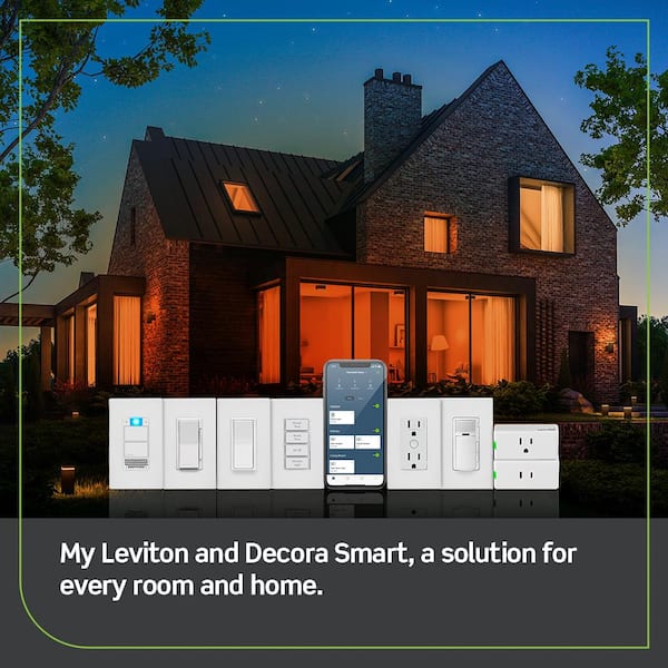 Leviton Decora Smart Wi-Fi Single Pole Motion Sensor Dimmer (2nd Gen) Works  with Alexa/Google/HomeKit R02-D2MSD-1RW - The Home Depot