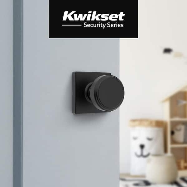 Maven Matte Black Square Hall/Closet Door Knob
